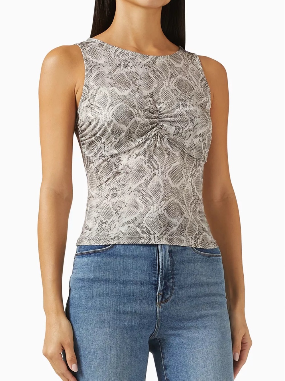 Good American  Ruched Top -Brand New With Tags